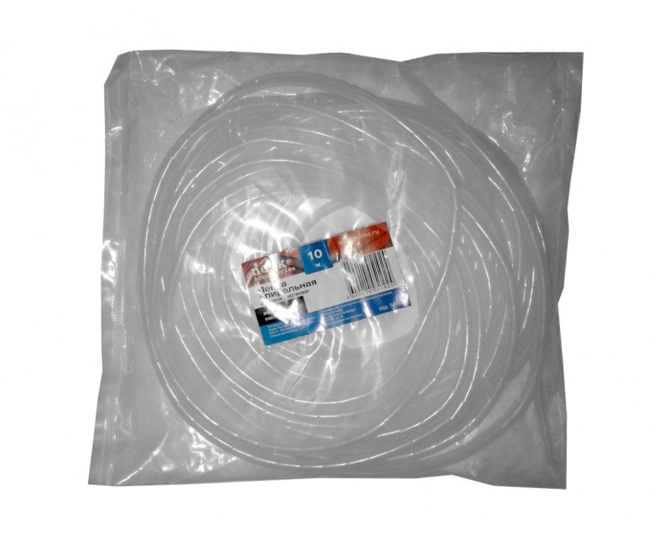 Лента спиральная монтажная пластиковая d6мм (бандаж для кабеля), 10м, NETKO Optima