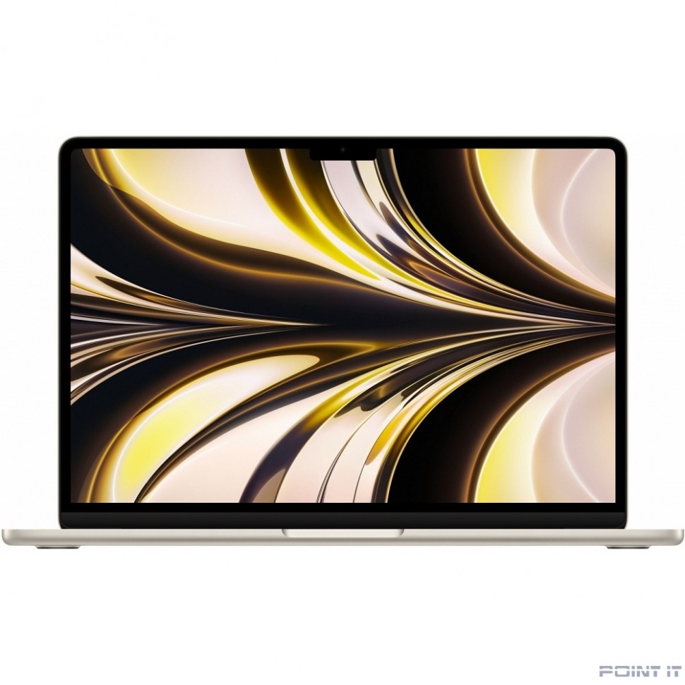 Ноутбук Apple MacBook Air 13" Starlight (M2 8C CPU, 8C GPU/16Gb/256Gb SSD/рекоменд.переходник 11007065) (MC7W4ZP/A)
