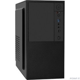 Exegate EX298010RUS Корпус Minitower BAA-308UC-AAA450 (mATX, БП AAA450 с вент. 8см, 1*USB+1*USB3.0+1*TypeC, HD Audio, черный)