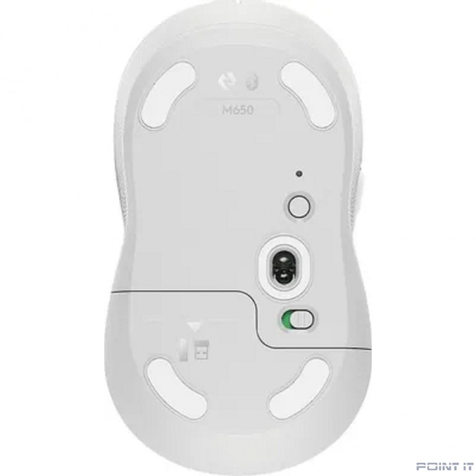 Мышь Logitech M650 белый/серый оптическая (4000dpi) беспроводная BT/Radio USB (4but)