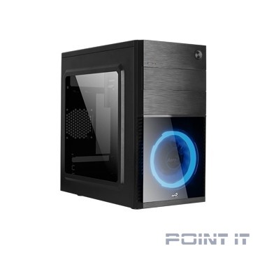 Корпус MiniTower AeroCool CS-105 blue RGB fan (mATX, 1xUSB3.0, 1xUSB2.0 без БП) (4718009152540)