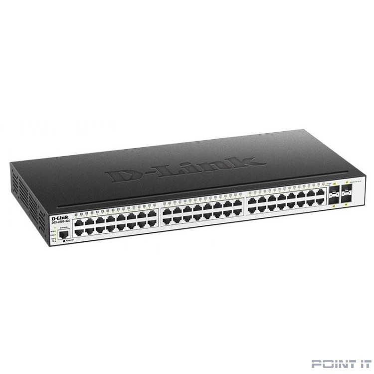 D-Link DGS-3000-52L/B1A Управляемый L2 коммутатор с 48 портами 10/100/1000Base-T и 4 портами 1000Base-X SFP