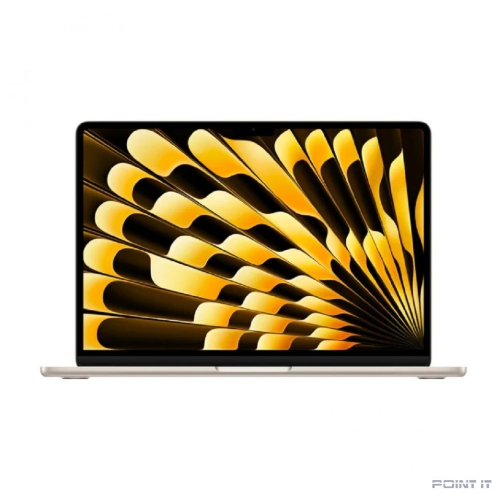 Ноутбук Apple MacBook Air 13-inch 2024 [MXCU3LL/A] (КЛАВ.РУС.ГРАВ.) Starlight 13.6" Liquid Retina {(2560x1600) M3 8C CPU 10C GPU/16Gb/512Gb SSD}