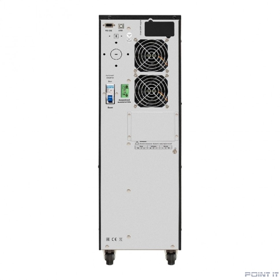 Exegate EX296951RUS ИБП On-line ExeGate PowerExpert TL-575-6kVA.192V.LCD.AVR.T.USB.RS232.SNMP <6000VA/6000W, On-Line, PF=1, LCD, клеммы, RS232, USB, SNMP-slot, встроенные батареи 12V 7.2Ah - 16шт, воз
