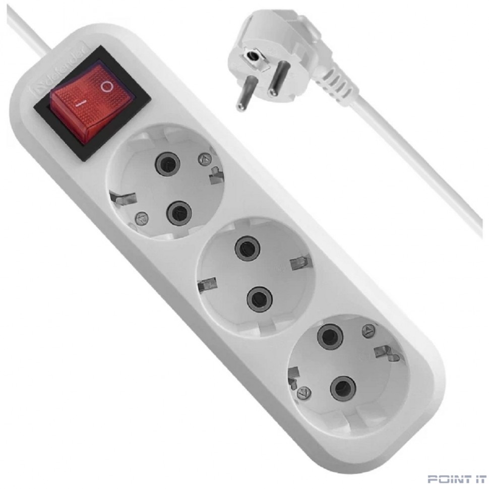 Defender Удлинитель L330 16 А, 15 м [99358] выключатель, с заземлением