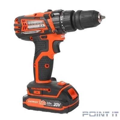 PATRIOT BR 203UES Дрель-шуруповерт [180201203] { 2 скор. две батареи Li-Ion, зарядка за 1 час, двусторонняя бита, кейс }