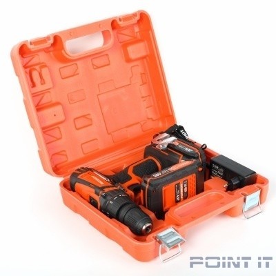 PATRIOT BR 203UES Дрель-шуруповерт [180201203] { 2 скор. две батареи Li-Ion, зарядка за 1 час, двусторонняя бита, кейс }