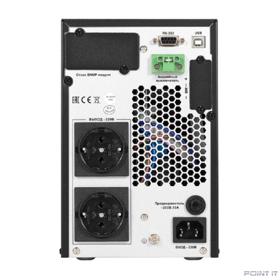 Exegate EX296947RUS ИБП On-line ExeGate PowerExpert TL-1000.LCD.AVR.2SH.USB.RS232.SNMP <1000VA/1000W, On-Line, PF=1, LCD, 2*Schuko, RS232, USB, SNMP-slot, встроенные батареи 12V 7.2Ah - 2шт, Tower, ме