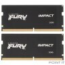 Память оперативная/ Kingston 32GB 4800MT/s DDR5 CL38 SODIMM (Kit of 2) FURY Impact PnP