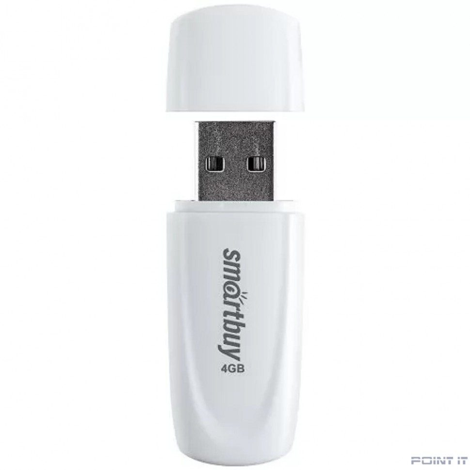 Smartbuy USB Drive 4GB Scout White (SB004GB2SCW)