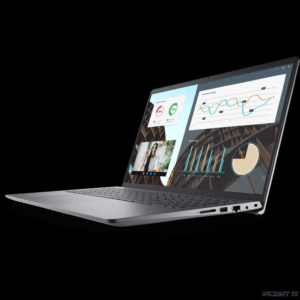 Ноутбук Dell Vostro 3530 [3530-3650-1] (КЛАВ.РУС.ГРАВ.) Black 15.6" {FHD WVA i3-1305U/8Gb/512Gb SSD/RJ-45/Linux} (IDH5A9101UU/IDH5A9101LW/IDH5A911021Z)