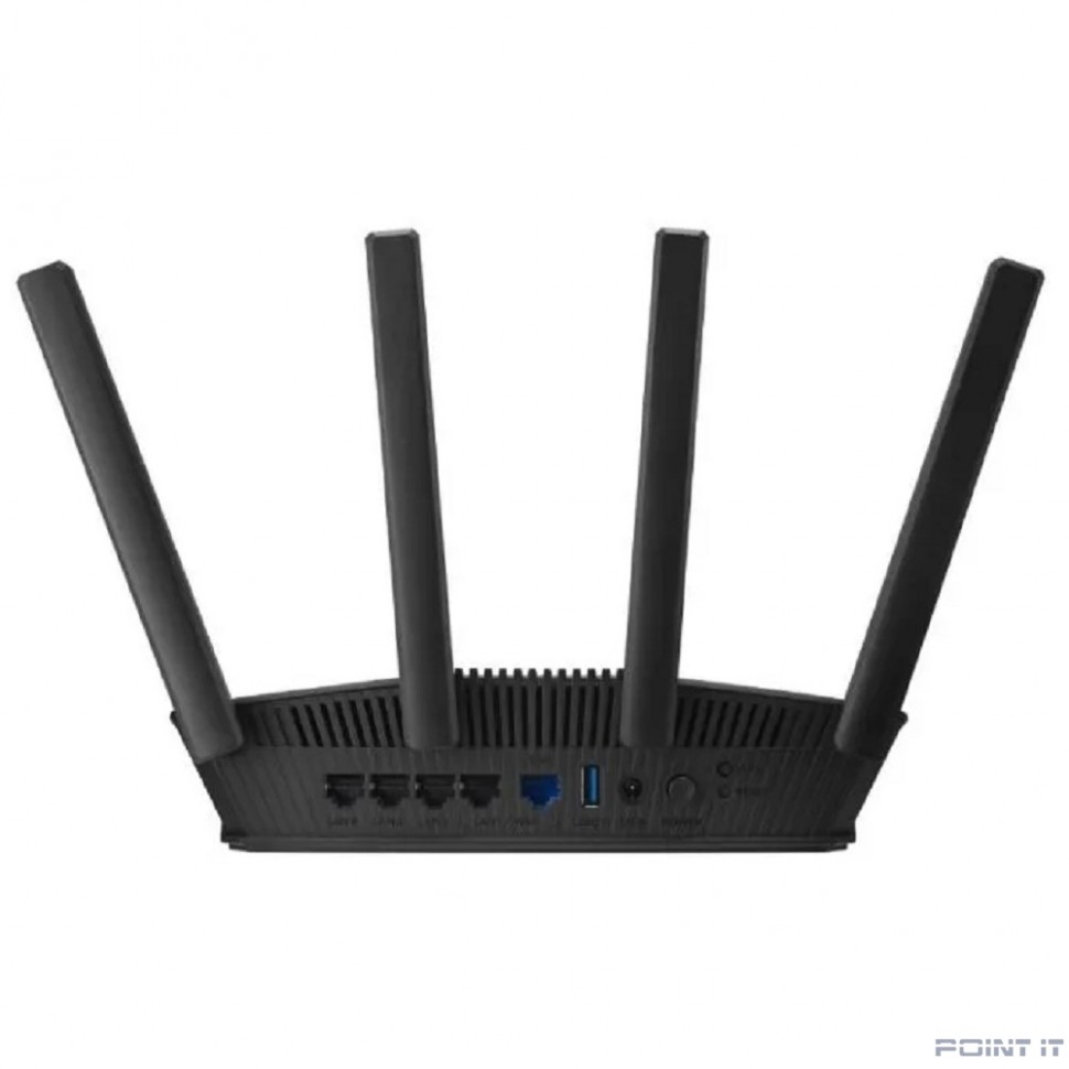 Роутер беспроводной Asus RT-BE58U, 4 LAN, 1000 Мбит/с, 4 (802.11n), 5 (802.11ac), 6 (802.11ax), 1 x USB 3.1, 3G, 4G/LTE, IPv6 черный