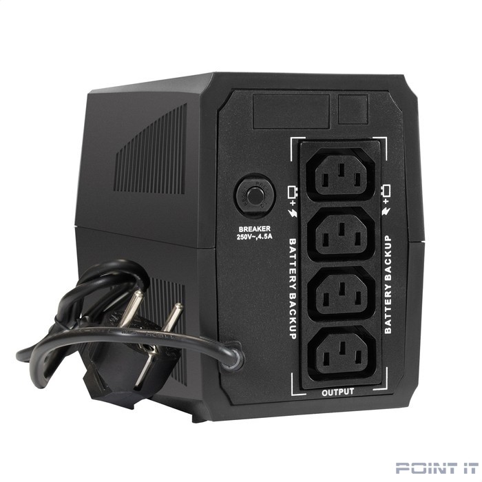 Exegate EX294607RUS ИБП ExeGate Power Back BNB-500.LED.4C13 <500VA/300W, LED, 4*C13, Black>