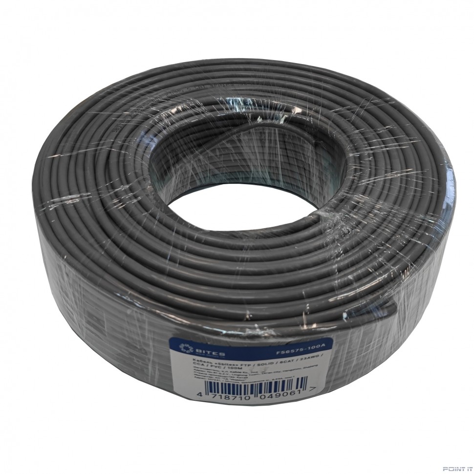5bites Кабель FS6575-100A витая пара FTP / SOLID / 6CAT / 23AWG / CCA / PVC / 100M