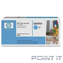 HP Q6001A Картридж ,Cyan{Color LaserJet 2600, Cyan, (2000стр.)}