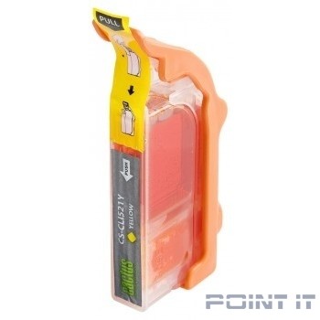 Cactus CLI-521Y Картридж для Canon MP540/620/630/980/PIXMA iP4700, жёлтый