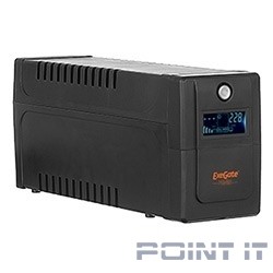 Exegate EP285562RUS ИБП ExeGate Power Smart ULB-800.LCD.AVR.C13.RJ.USB <800VA/480W, LCD, AVR, 4*IEC-C13, RJ45/11, USB, Black>