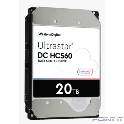 20Tb WD Ultrastar DC HC560 {SATA 6Gb/s, 7200 rpm, 512mb buffer, 3.5"} [0F38752/WUH722020BLE604]