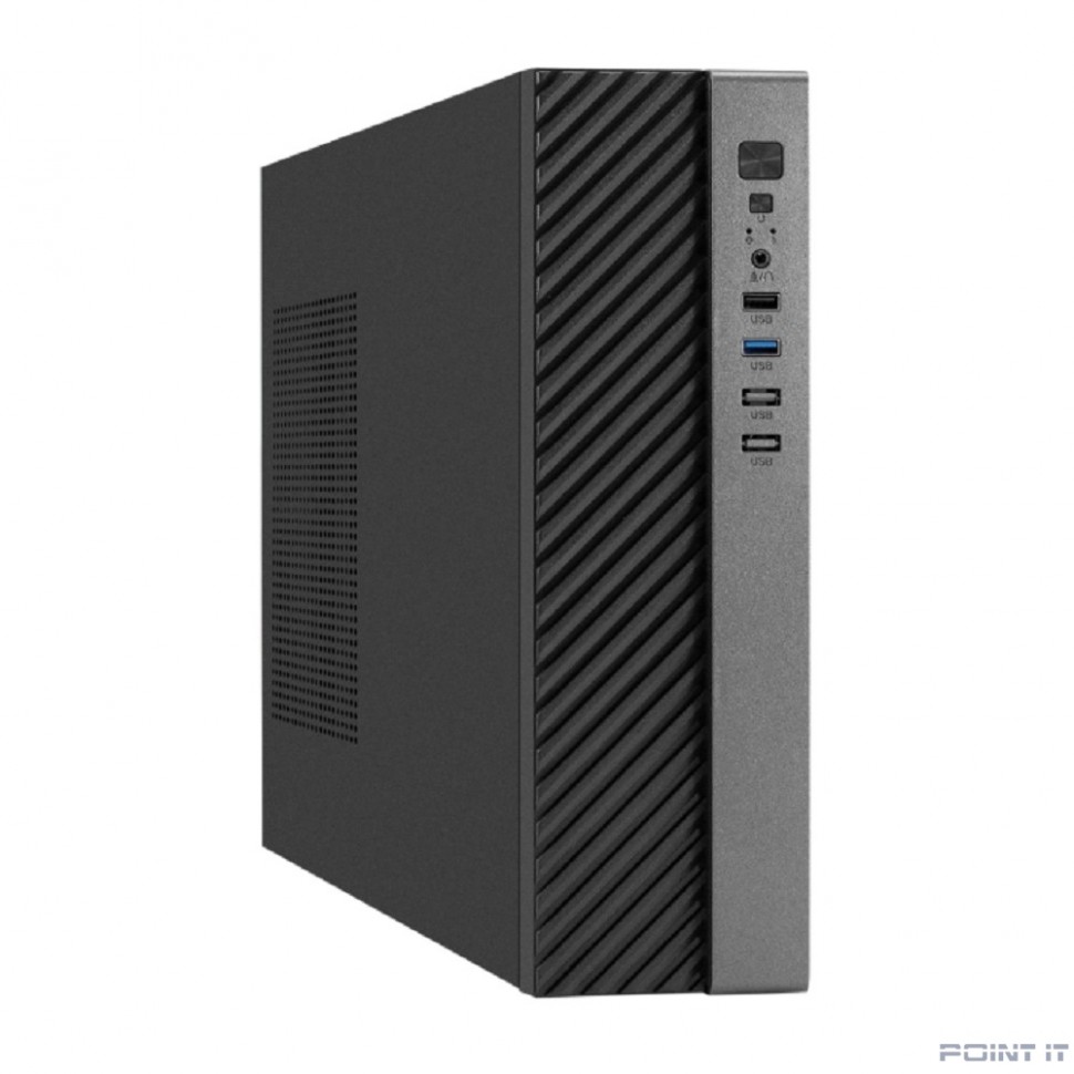 Exegate EX298790RUS Корпус Desktop ExeGate MI-302U (mATX/mini-ITX, без БП, 1*USB+1*USB3.0, HD аудио, черный)