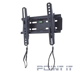 Kromax FLAT-6 new black, наст. для TV 15"-47", max 35 кг, 1 ст св., нак. +3°-10°, от ст. 42 мм, max VESA 200x200 мм.