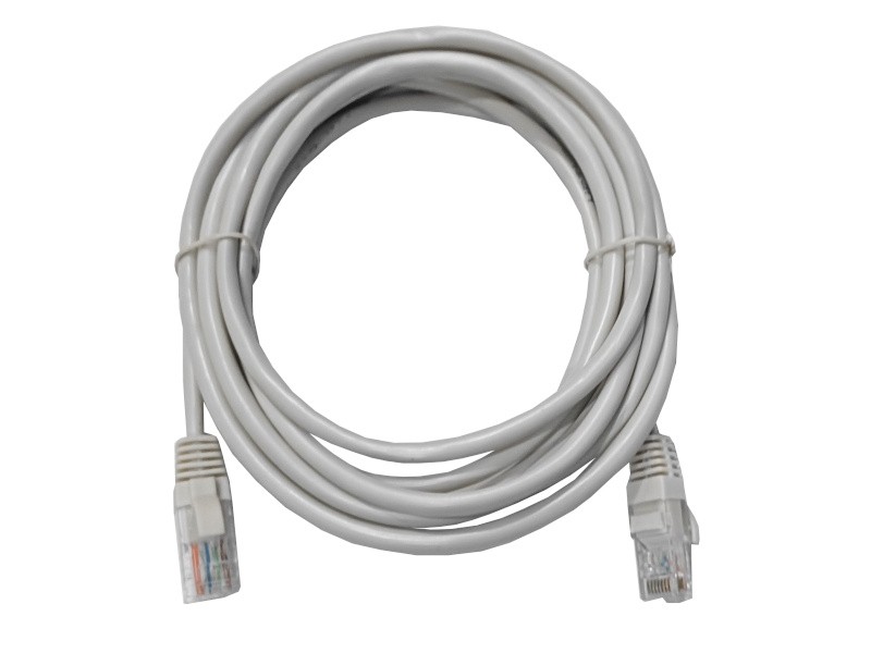 Патч-корд UTP4 cat.5е, 3.0м, CCA, LSZH, серый, литой коннектор NETKO Optima