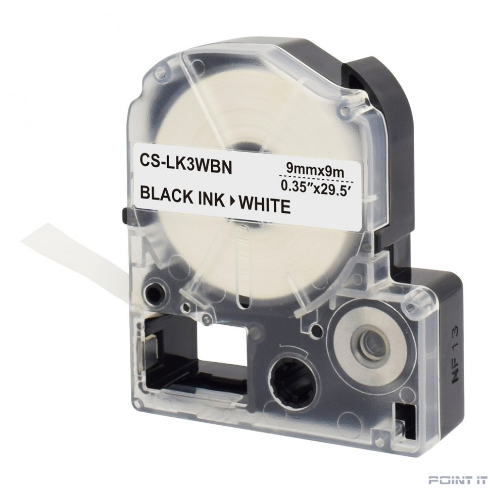 Картридж ленточный Cactus CS-LK3WBN черный для Epson LW300/LW400/LW700/LW600P/LW1000P