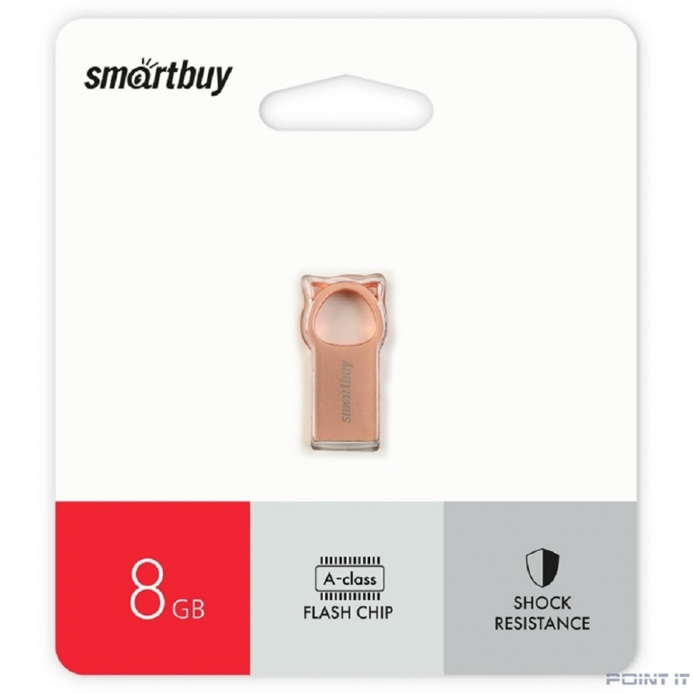 Smartbuy USB Drive 8GB MC5 Metal Kitty Pink (SB008GBMC5) UFD 2.0