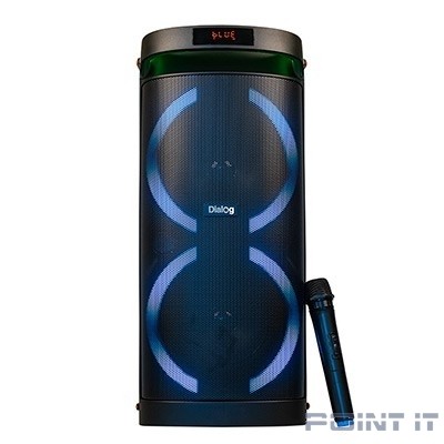 Dialog Oscar AO-300 - акустическая колонка 1.0, 80WRMS, Караоке с беспр. микр., BT+FM+USB+SD+LED