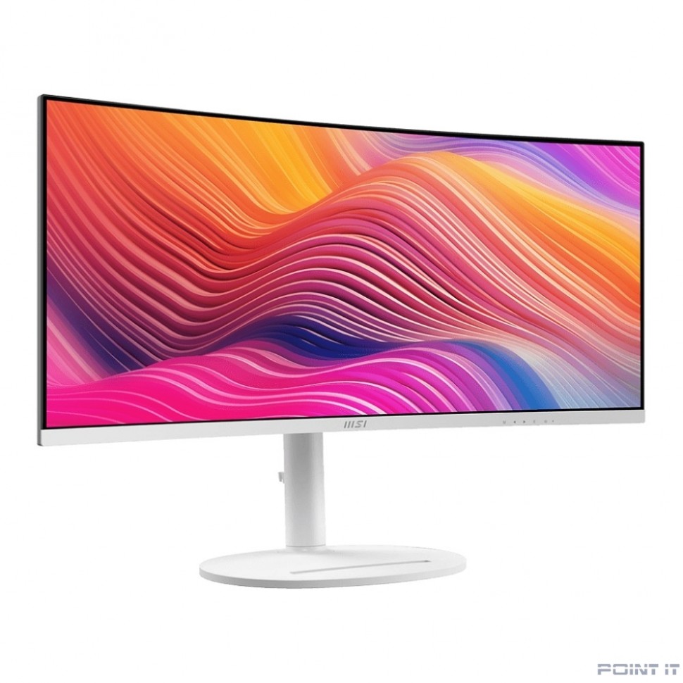 Монитор MSI Modern 34" MD342CQPW White {VA Curved 3440x1440 120Hz 1ms 3000:1 21:9 300cd 2xHDMI DisplayPort 2xUSB USB-C Speaker Tilt Swivel Height white cable}