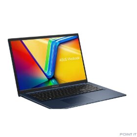 Ноутбук ASUS X1704V (X1704VA-AU881) 17.3&quot;/FHD/IPS/250N/5 120U/16GB/SSD512GB/Intel Graphics/FingerPrint/Backlit/DOS/Quiet Blue (90NB13X2-M00BP0)