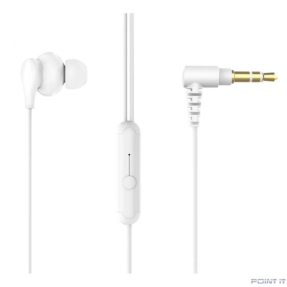Perfeo наушники внутриканальные c микрофоном KNOB белые