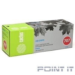 Cartridge 707C_CACTUS Картридж (CS-C707C) для Canon LBP- 5000 (Cyan) (2000стр.)