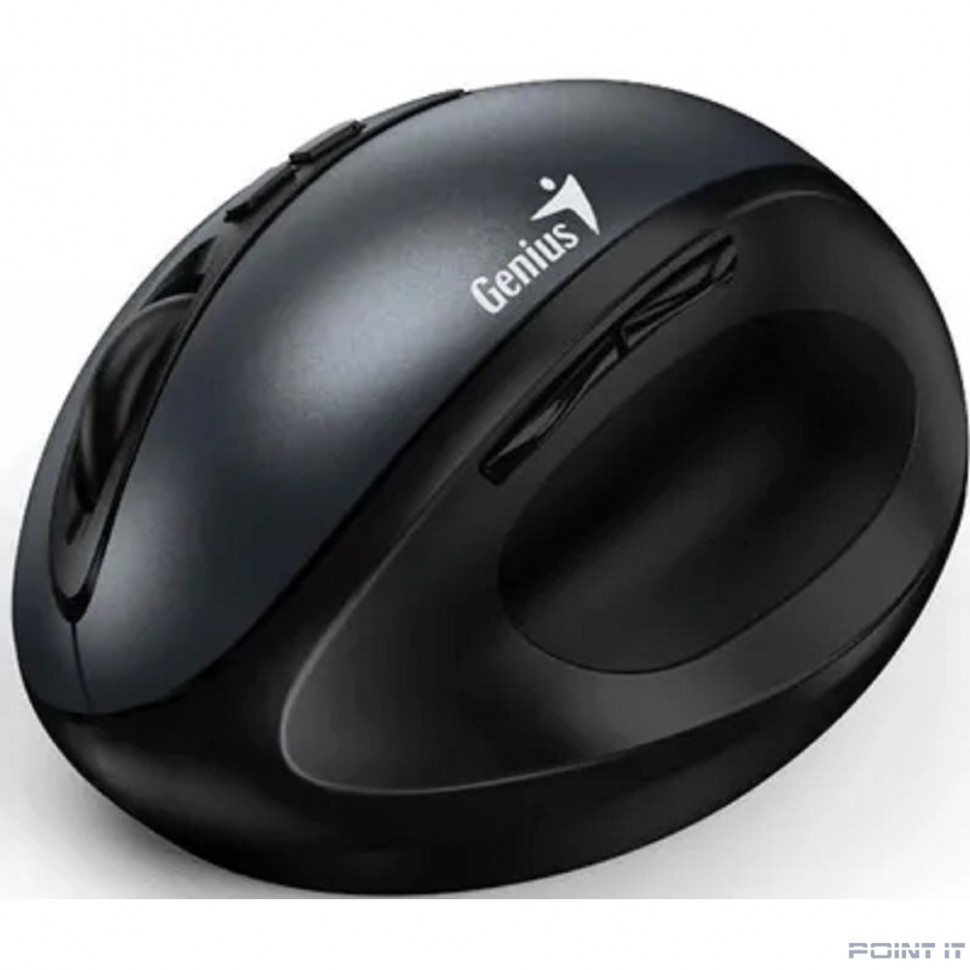 Мышь беспроводная Ergo 8300S серая (Iron Grey), вертикальная эргономичная бесшумная мышь с подставкой для большого пальца